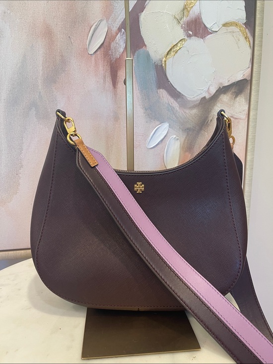 Tory Burch Handbags - Tory Burch Emerson Bag with Purple & Burgundy Strap